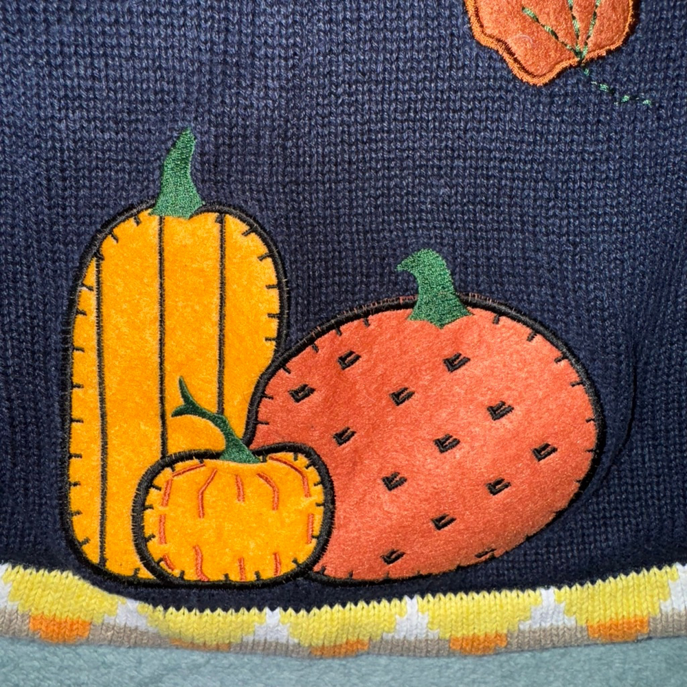 The Quacker Factory Womens Embroidered Multi Color Buttoned down Cardigan Large - Picture 11 of 14